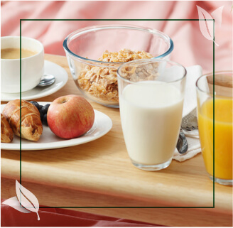 Café da manhã ilustativo