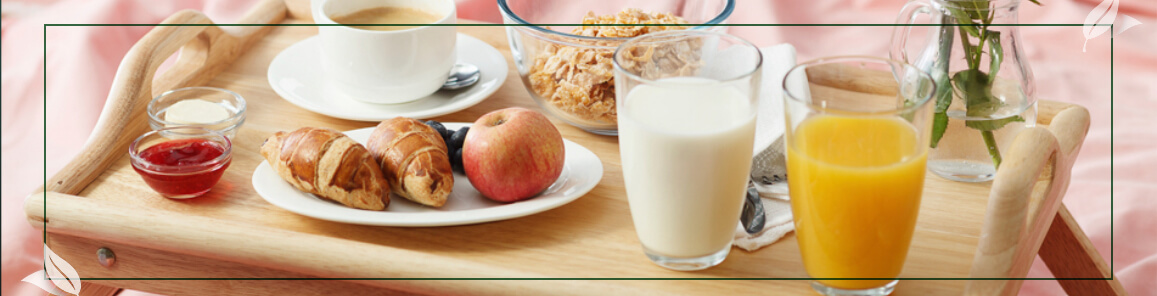 Café da manhã ilustativo